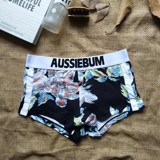 Boxer Aussiebum Hombre Negro Azur Blanco